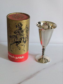 Колекційний посріблений келих Falstaff &laquo;Spanish Goblets&raquo; з історією, 200 мл (Іспанія). Екземпляр №3. IN-0082 фото