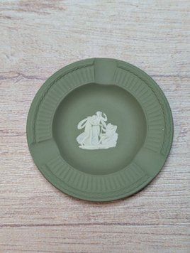 Вінтажна тарілка для дрібниць, попільничка Wedgwood Jasperware зелена, Англія. W-0080 фото
