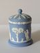 Банка для тютюну Wedgwood Jasperware, Tobacco Jar, блакитний джаспер, Англія W-0090 фото 5