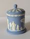 Банка для тютюну Wedgwood Jasperware, Tobacco Jar, блакитний джаспер, Англія W-0090 фото 6