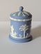 Банка для тютюну Wedgwood Jasperware, Tobacco Jar, блакитний джаспер, Англія W-0090 фото 3