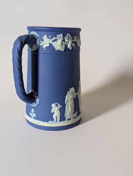 Антикварний глечик Wedgwood яшмова порценяла Музи та Виноградна лоза, Англія, 1870-1880 рр. W-00103 фото