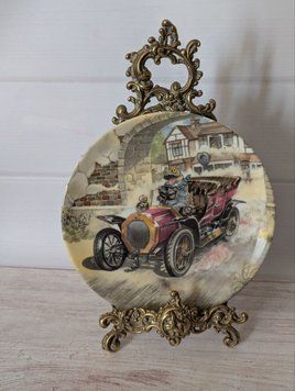 Тарілка настінна серія "Wind in the Willows"&nbsp; (Вітер у вербах),Toad Car Thief, Wedgwood,&nbsp; Англія. TR-0067 фото
