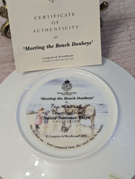 Тарілка настінна, Royal Worcester, "Sweet Summer Days", Англія, 1997 рік TR-0043 фото