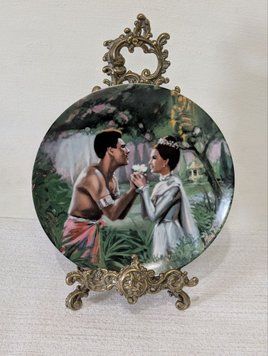 Тарілка настінна , Knowles, серія "THE KING AND I" (Король і Я), "We Kiss in a Shadow", USA, 1985 рік. TR-0080 фото