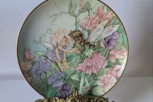 12 тарілок з феями. Villeroy & Boch. Вінтаж фото