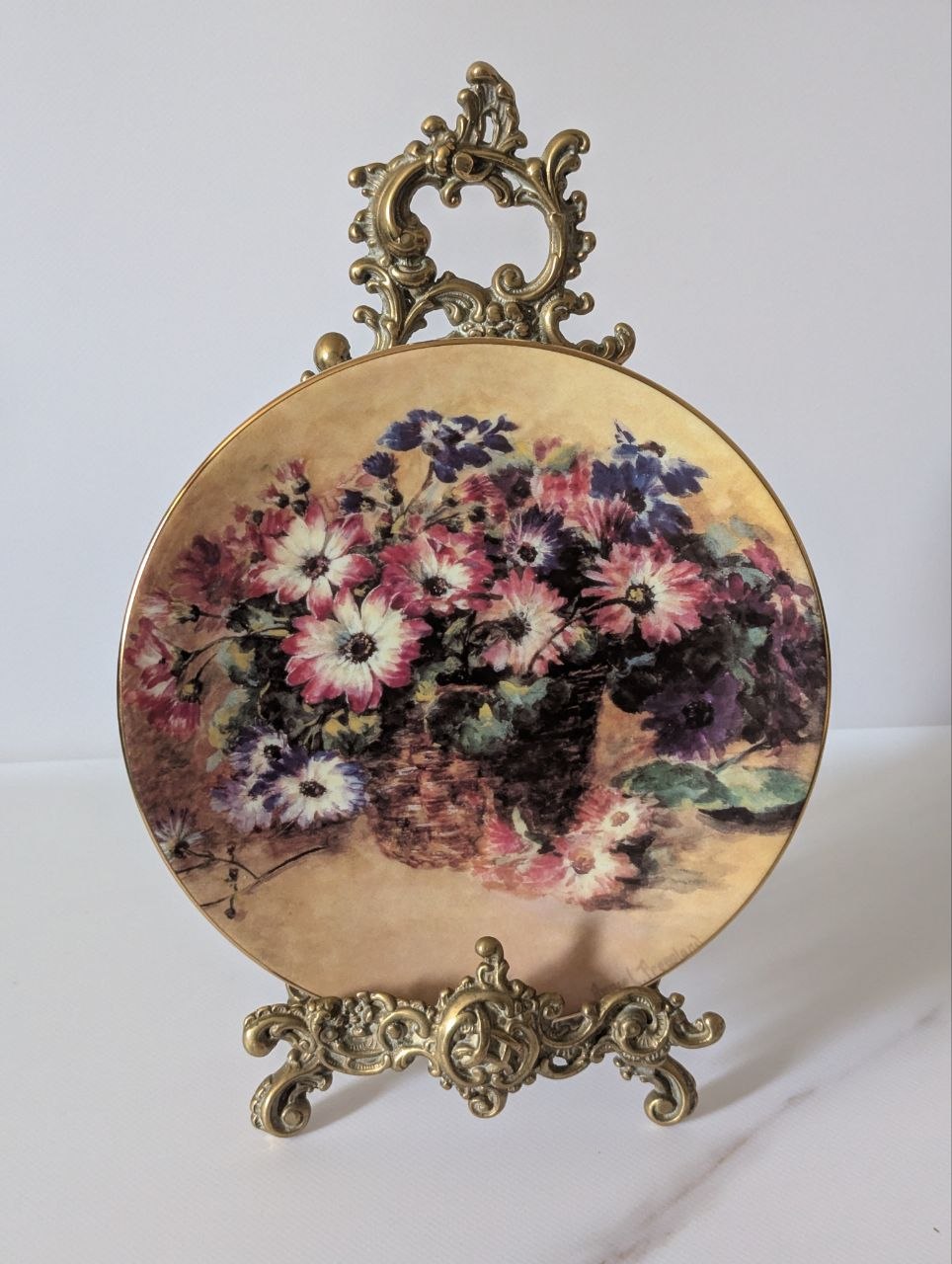 Тарілка настінна, Royal Worcester, серія Natures Bouquet, Англія, 1995 рік., Cinerarias.